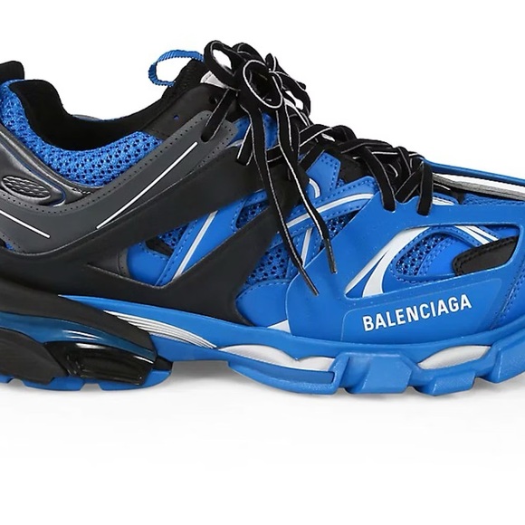Balenciaga Blue and Black Sneakers - Picture 1 of 4